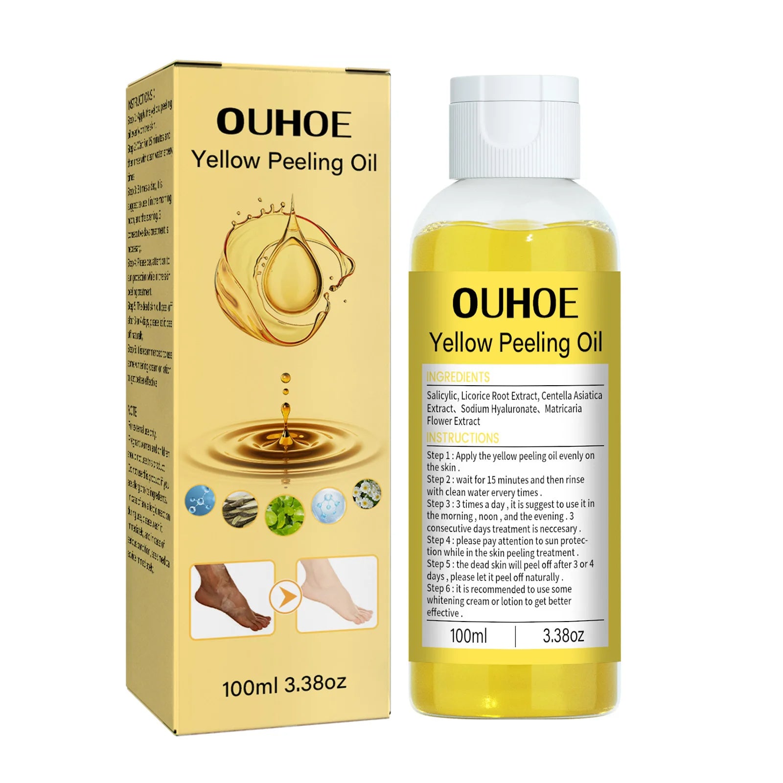 Huile  de lotion pour le corps exfoliante pour la peau