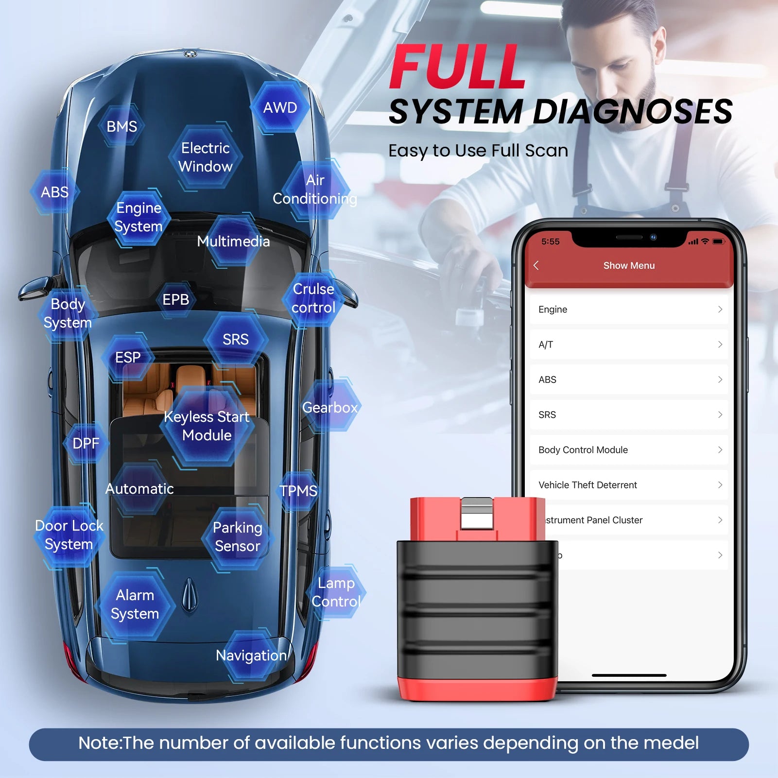 Mini Scanner de Voiture Thinkdiag OBD2 - Outil de Diagnostic Complet pour iOS et Android