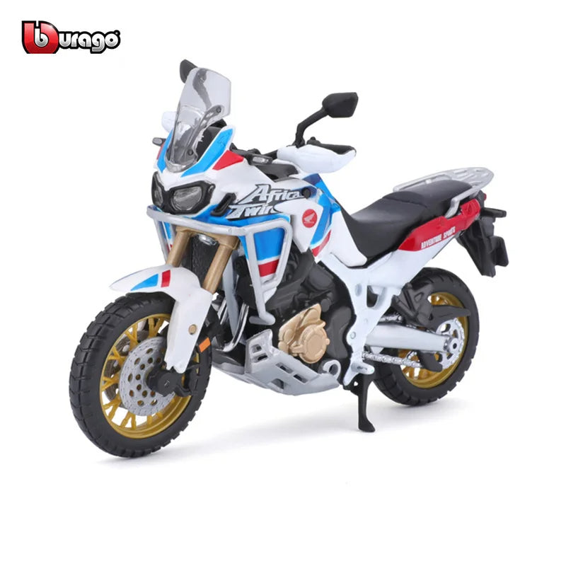 moto en alliage de Simulation 1:18, Honda Africa Twin Adventure, modèle