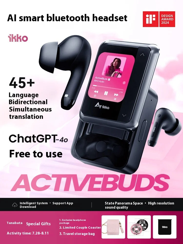 Écouteurs Bluetooth Ikko Activebuds avec Interprétation en Temps Réel
