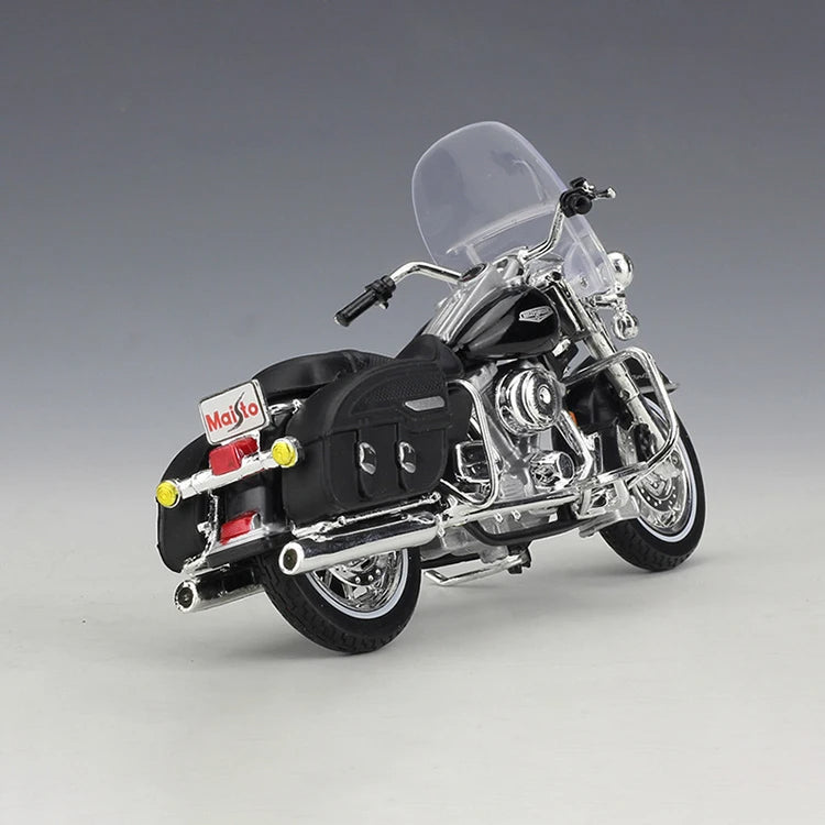 Figurine de Moto Meritor 1:12 Harley Road King - Modèle en Alliage Métallique