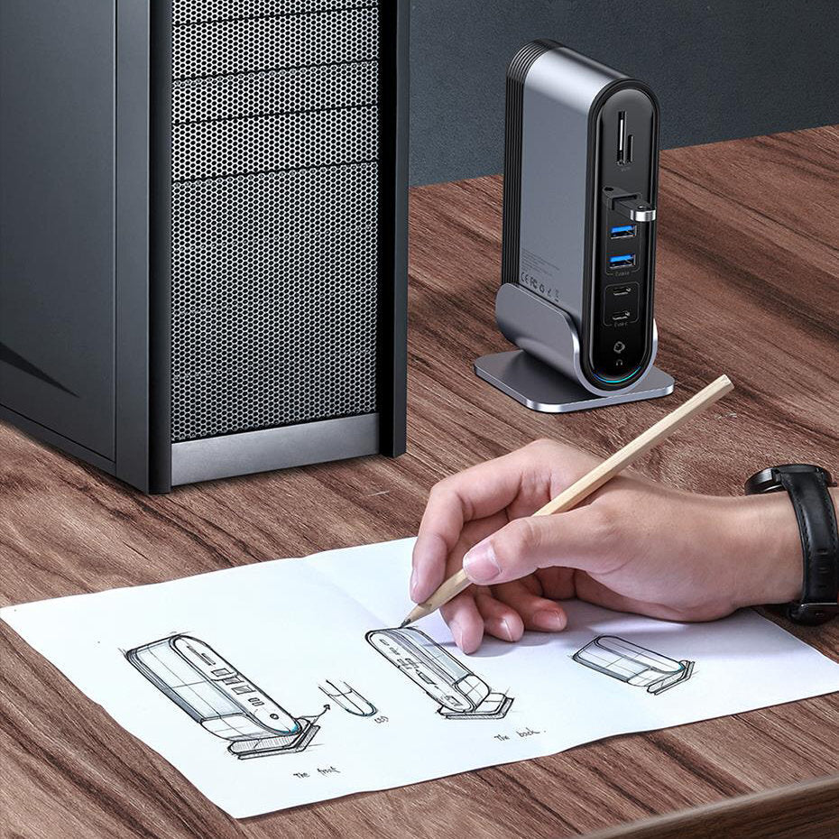 Moyeu baseus poste de travail multifonctionnel type-c adaptateur