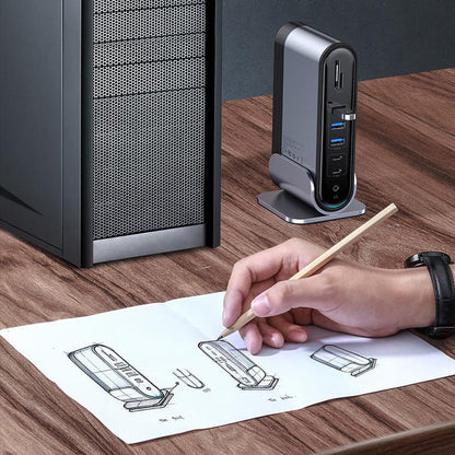 Moyeu baseus poste de travail multifonctionnel type-c adaptateur