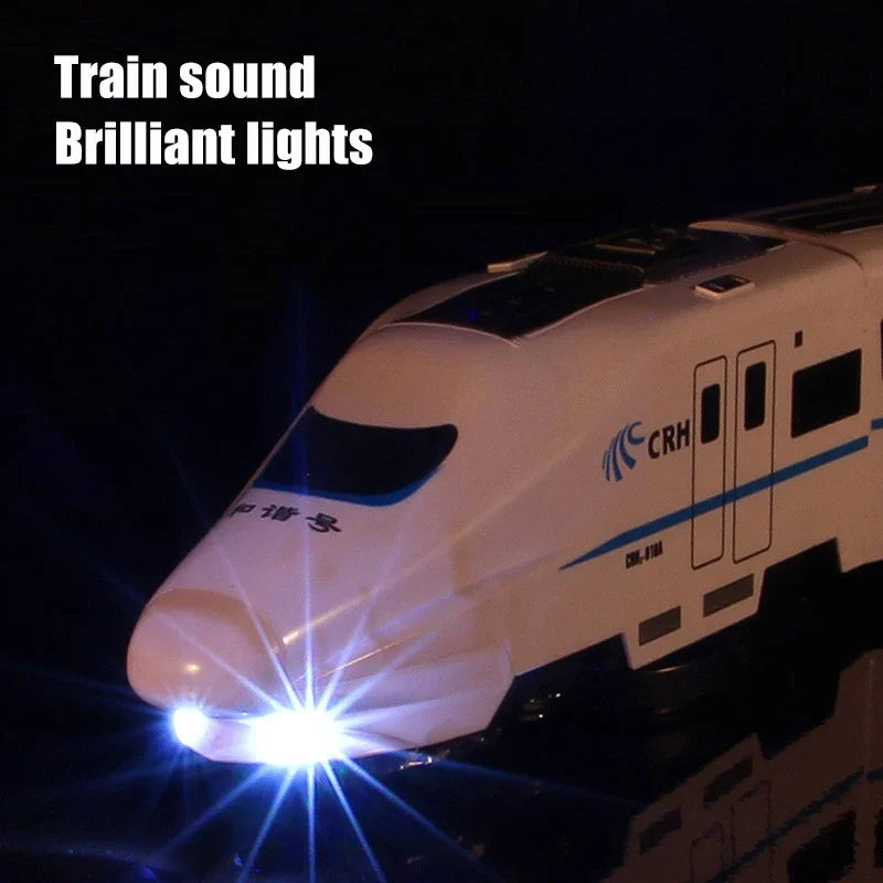 Jouet de train à grande vitesse pour enfants, , modèle de train sonore et lumineux