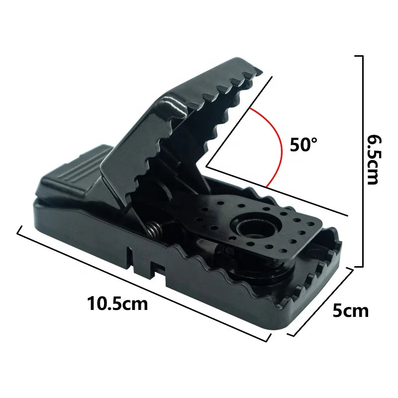Piège à rats en plastique avec base en métal