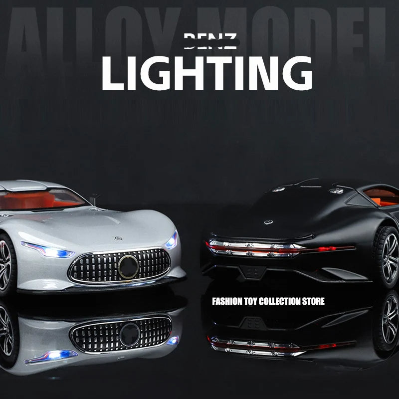 Modèle de voiture AMG Vision GT Fast and Furious, sonore et lumineuse, échelle 1:24