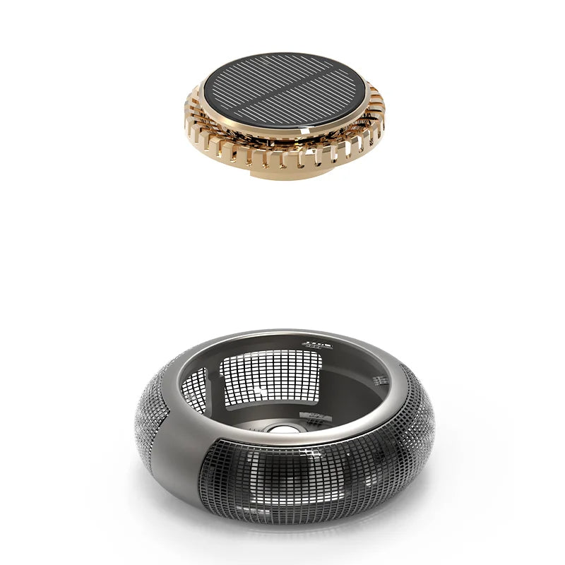 Désodorisant de voiture à huile essentielle rotative solaire 2024