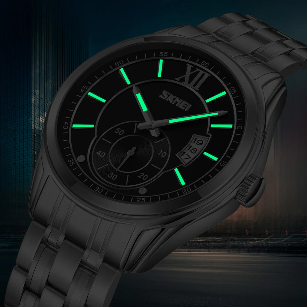 Montre Homme Classique avec Mouvement Japonais à Quartz et Étanchéité 3 ATM