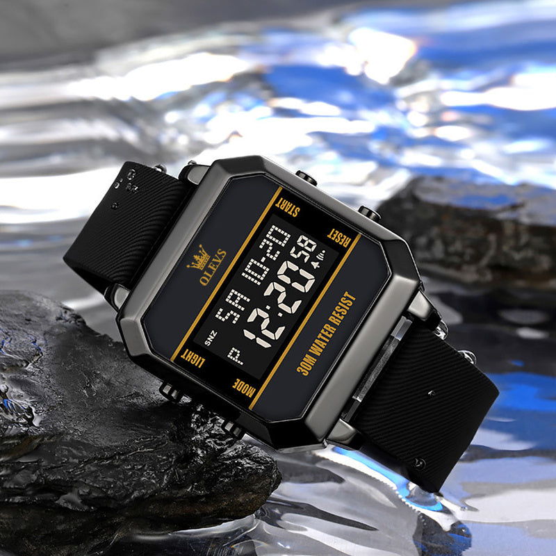 Montre Électronique Multifonctionnelle pour Homme
