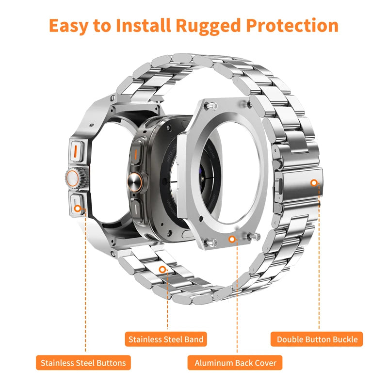 montre intelligente Samsung Galaxy  Ultra 47 mm , bracelet métallique en acier inoxydable