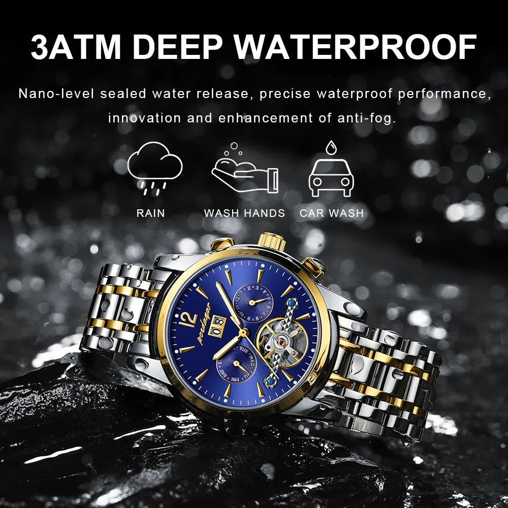 Montre mécanique automatique Poedagar 1406 pour hommes