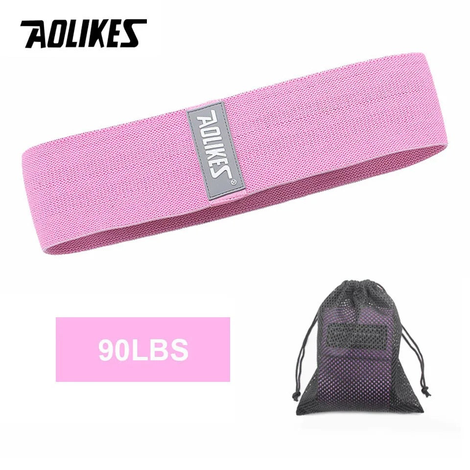 AOLIKES – bandes de résistance antidérapantes, en caoutchouc élastique tressé, pour l'entraînement au Yoga et à la Gym