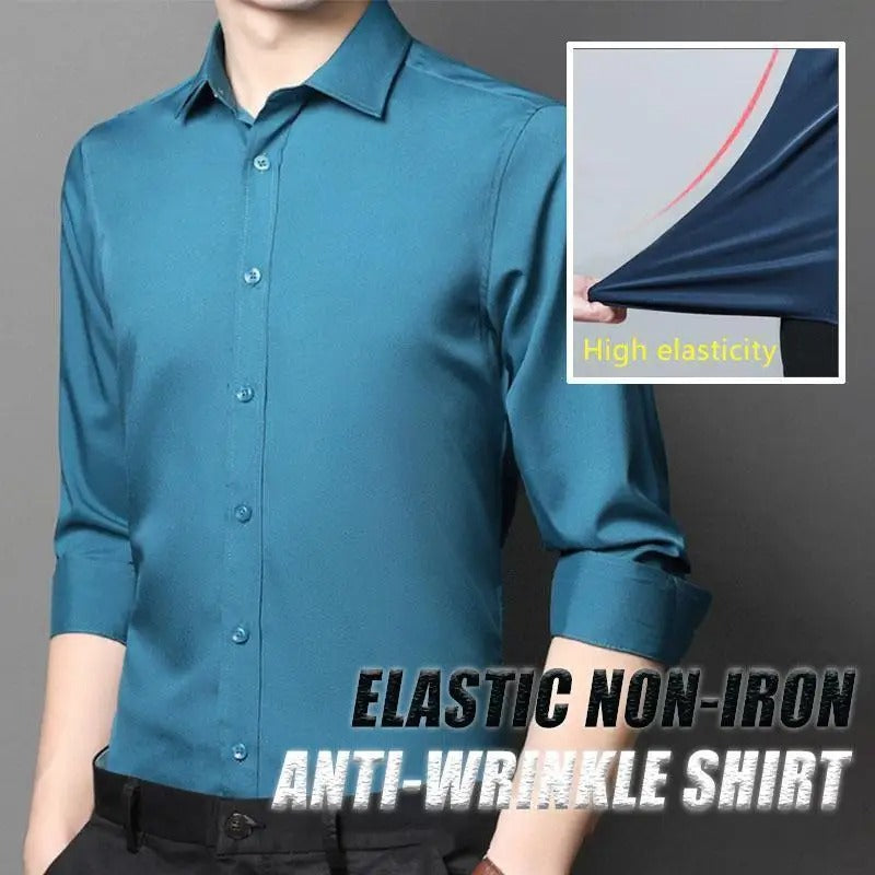 Chemise extensible Anti-rides sans repassage, habillées pour hommes