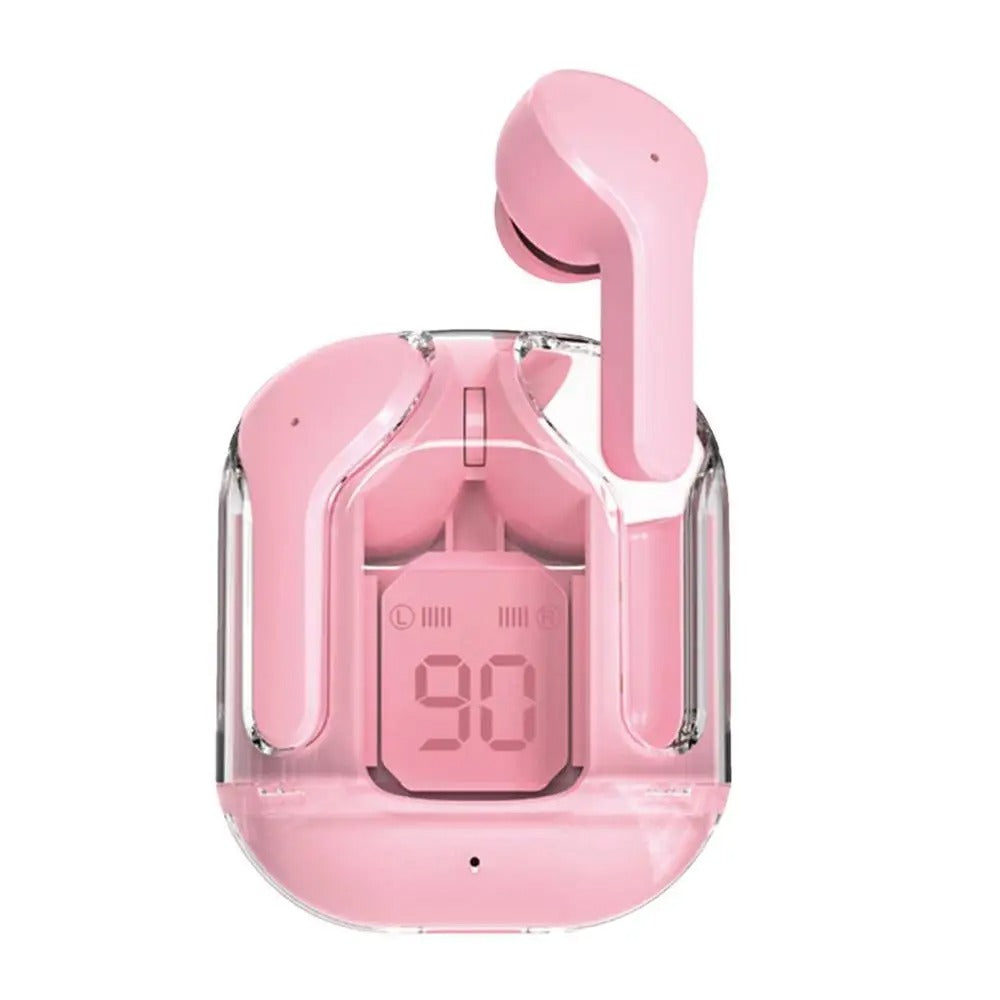 Crystal Pods-Écouteurs sans fil étanches à LED