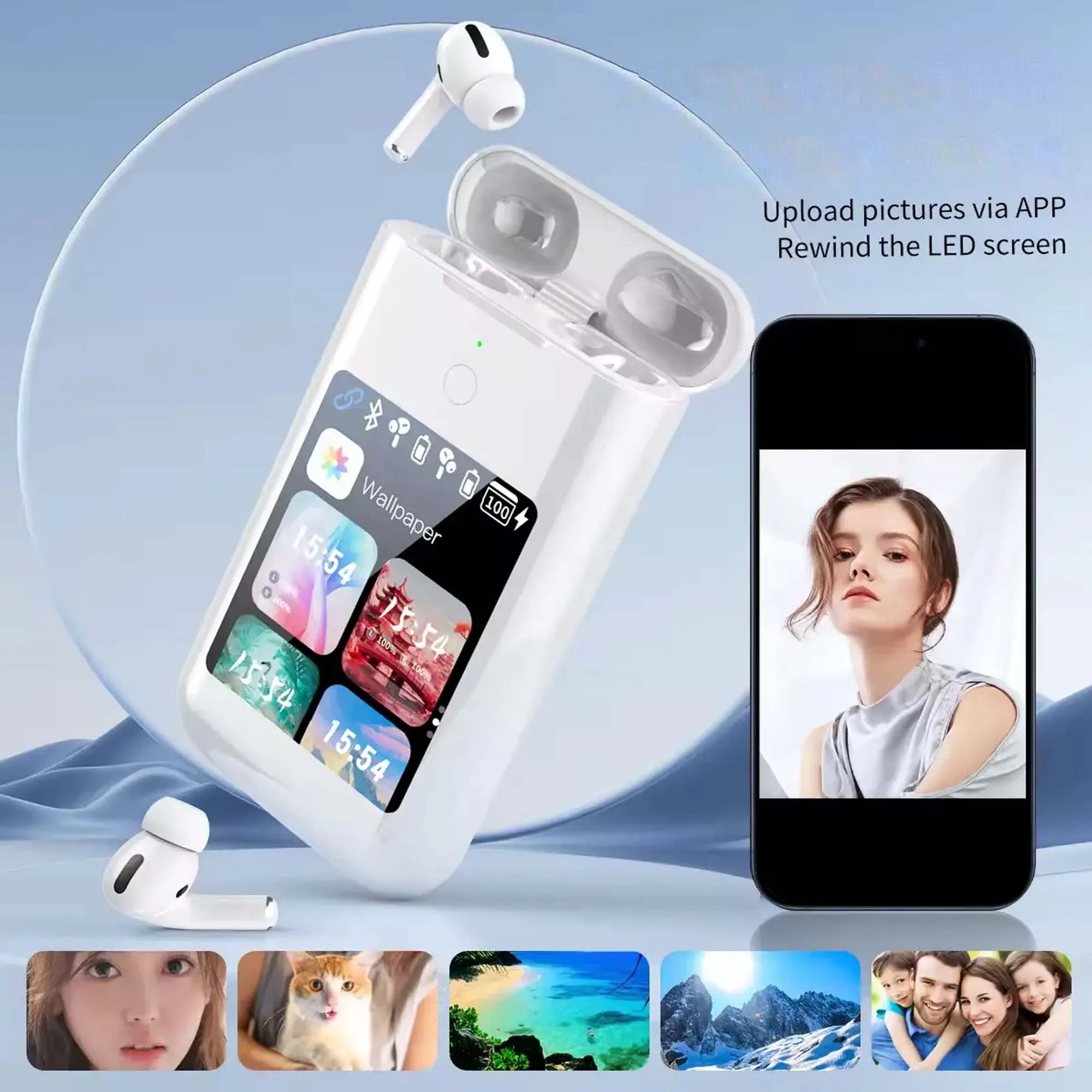 Écouteur Bluetooth multimédia 3 en 1 avec chargeur portable