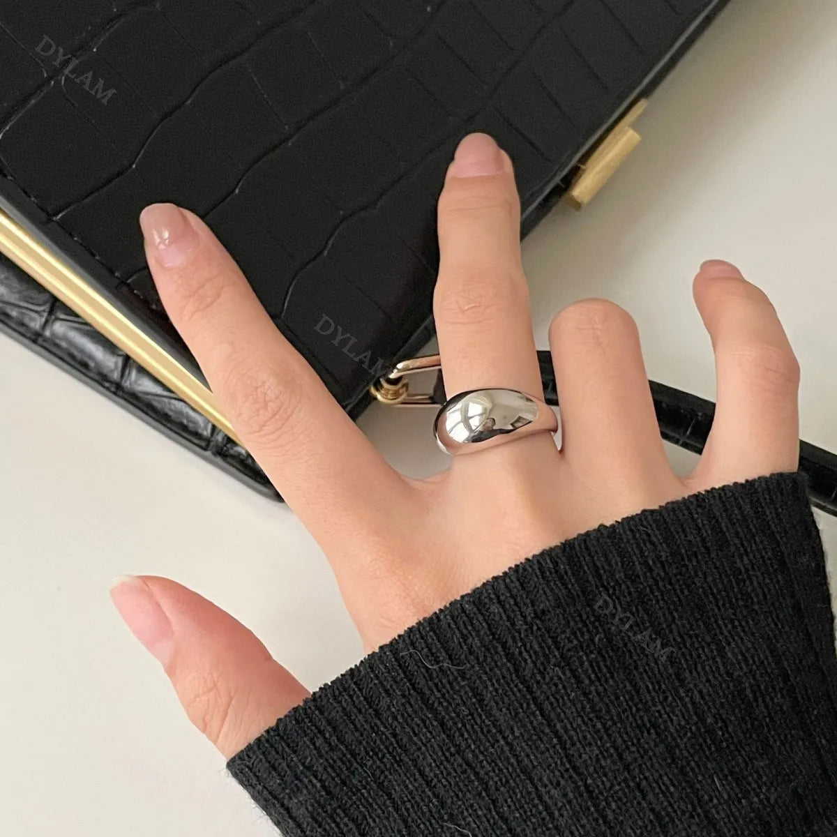 Bague, argent pour femme