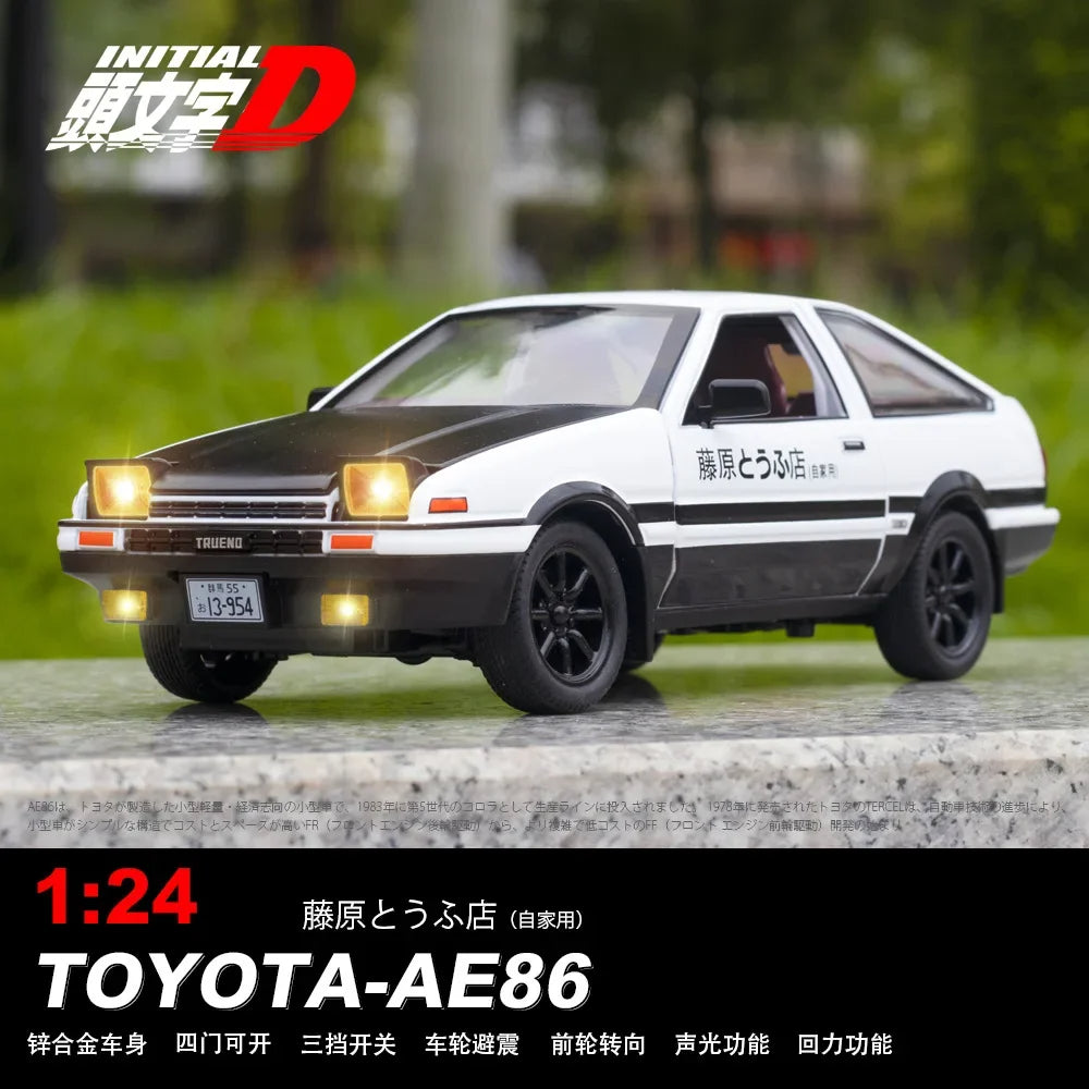Modèle de voiture AE86, échelle 1:24