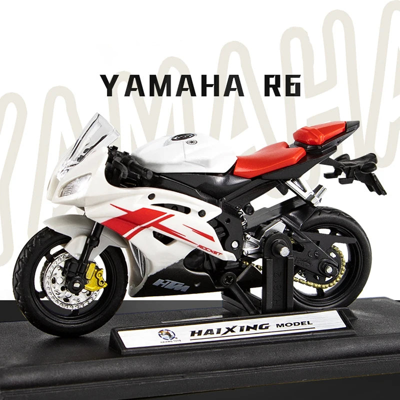 Scooter de sport Yamaha R6 en alliage à l'échelle 1:18