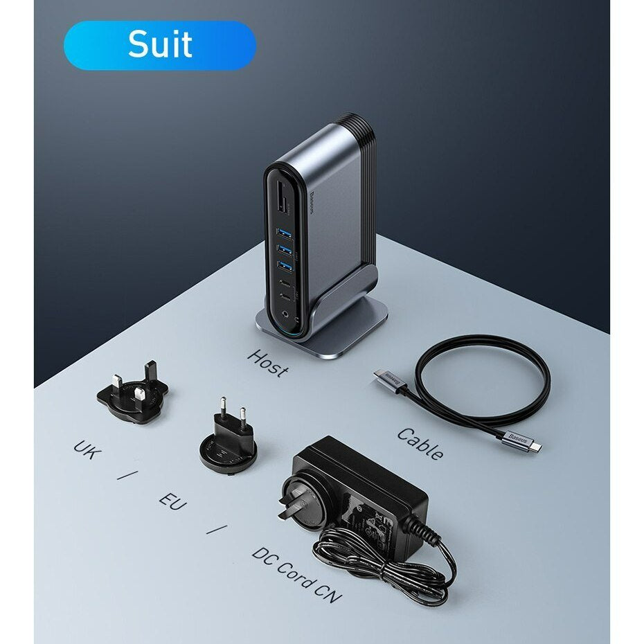 Moyeu baseus poste de travail multifonctionnel type-c adaptateur