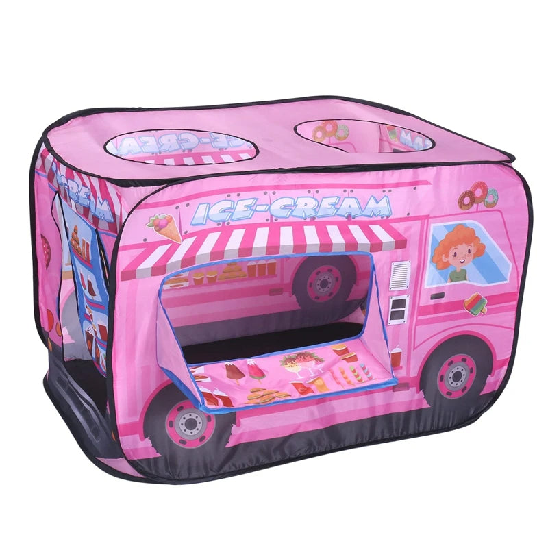 Tente Jouet Pliable pour Enfants - Camion de Glaces