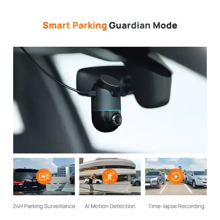 La Dash Cam 4K qui enregistre votre voiture garée et vos déplacements à 360° 24h/24