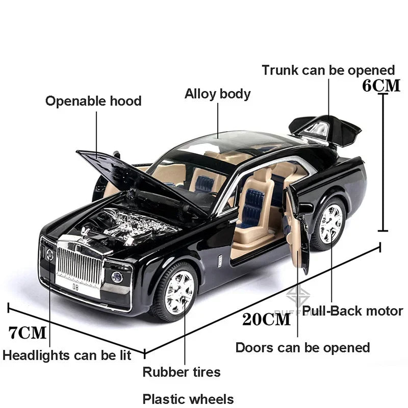 Rolls-Royce Huiying 1/24 - Modèle de Voiture en Métal