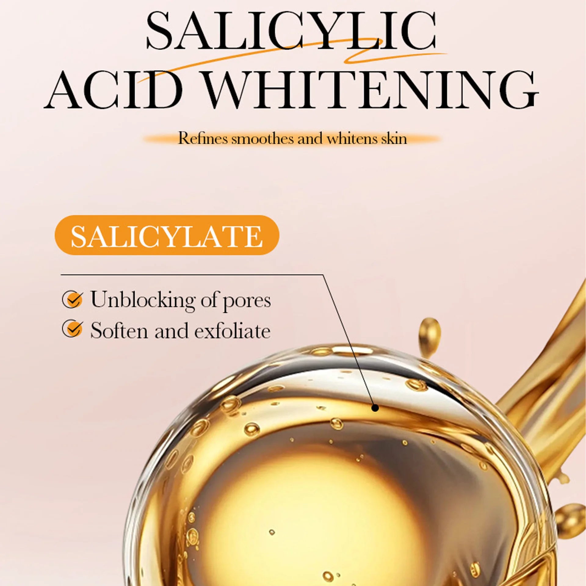 Vitamine C Acide salicylique Tablette de coton blanchissant et apaisant Masque facial hydratant et réparateur