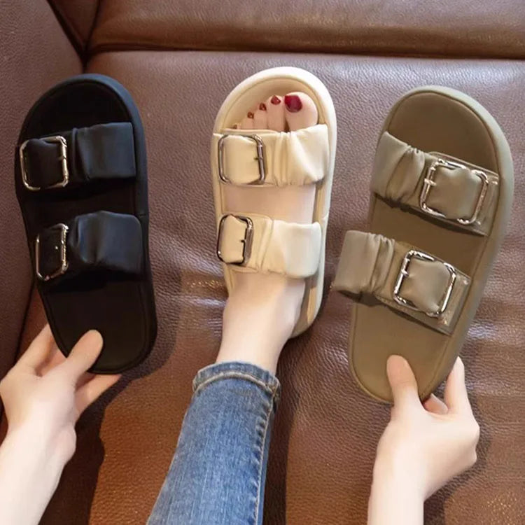 Pantoufles Plates à la Mode pour Femmes