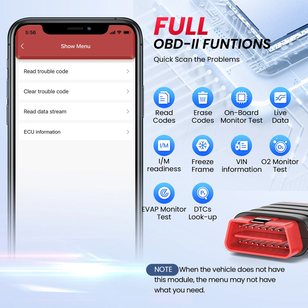 Mini Scanner de Voiture Thinkdiag OBD2 - Outil de Diagnostic Complet pour iOS et Android
