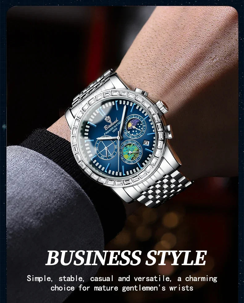 🌟 BINBOND  Montre Élégante et Fonctionnelle au Design Unique 🌟