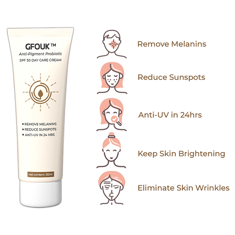 Crème de soin de jour GFOUK Anti-Pigment Probiotic SPF 50