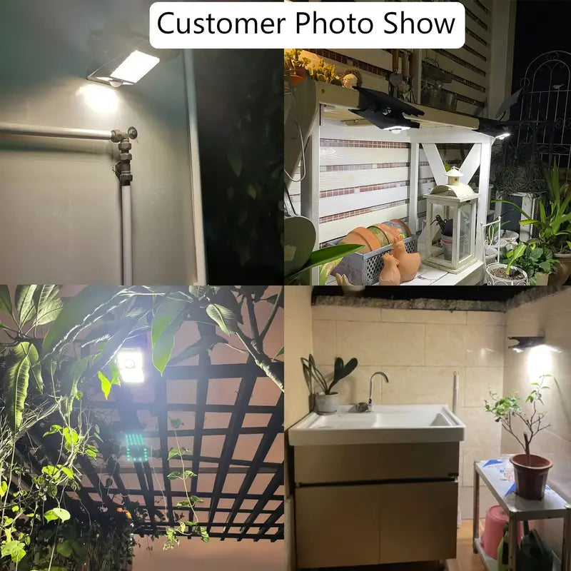 Lampe à Pince avec Capteur Solaire