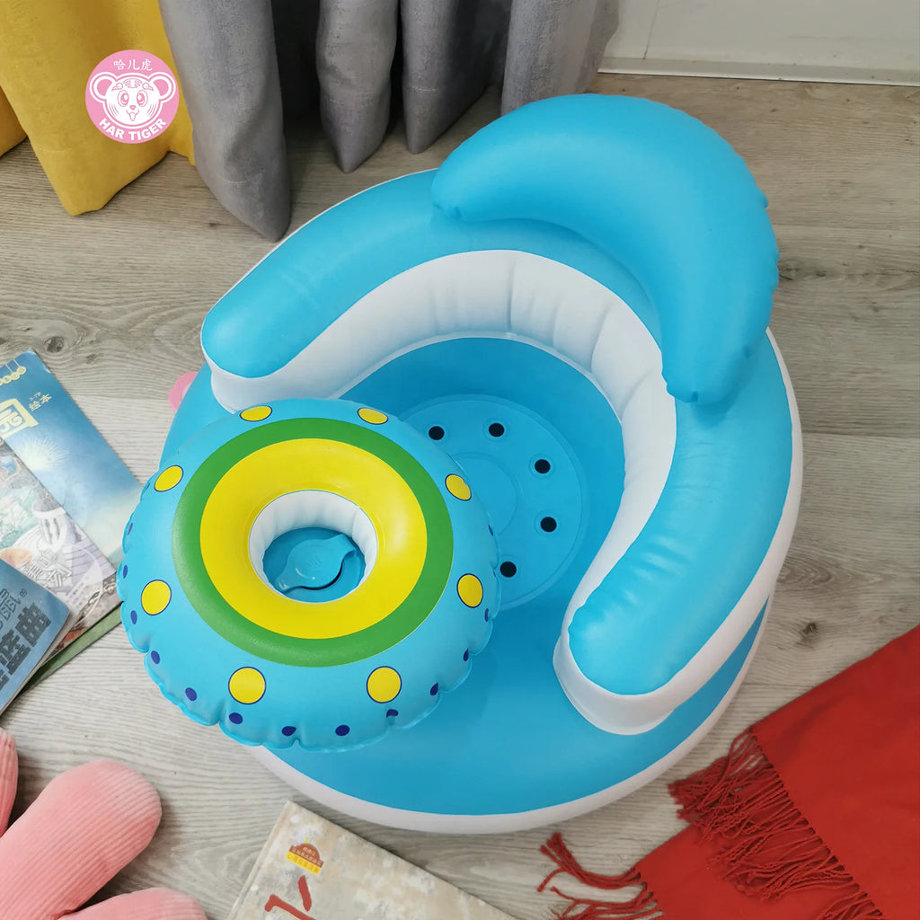 Chaise gonflable pour bébé avec pompe à air intégrée