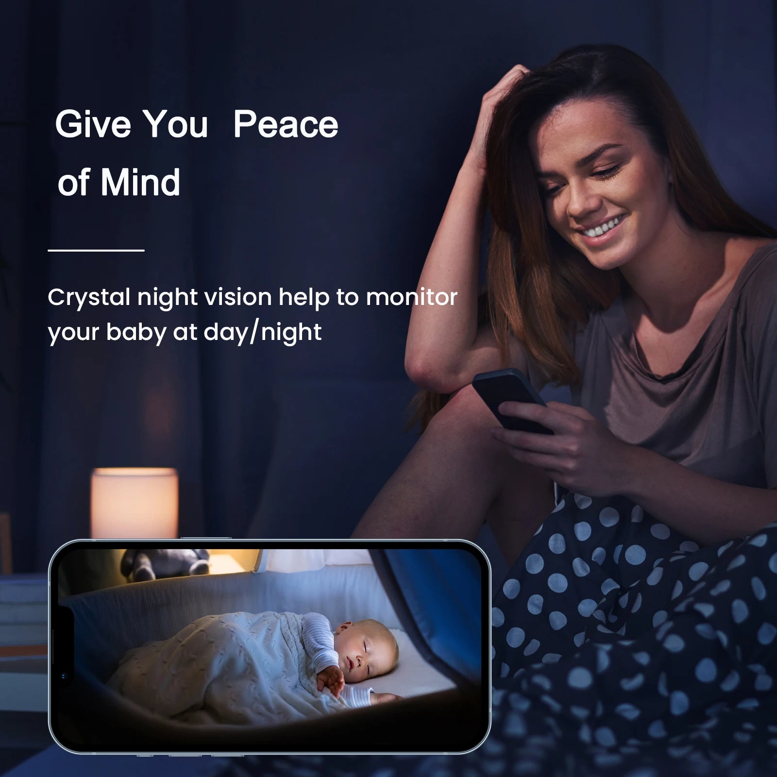 Caméra d'intérieur Wifi 1080P 360 PTZ