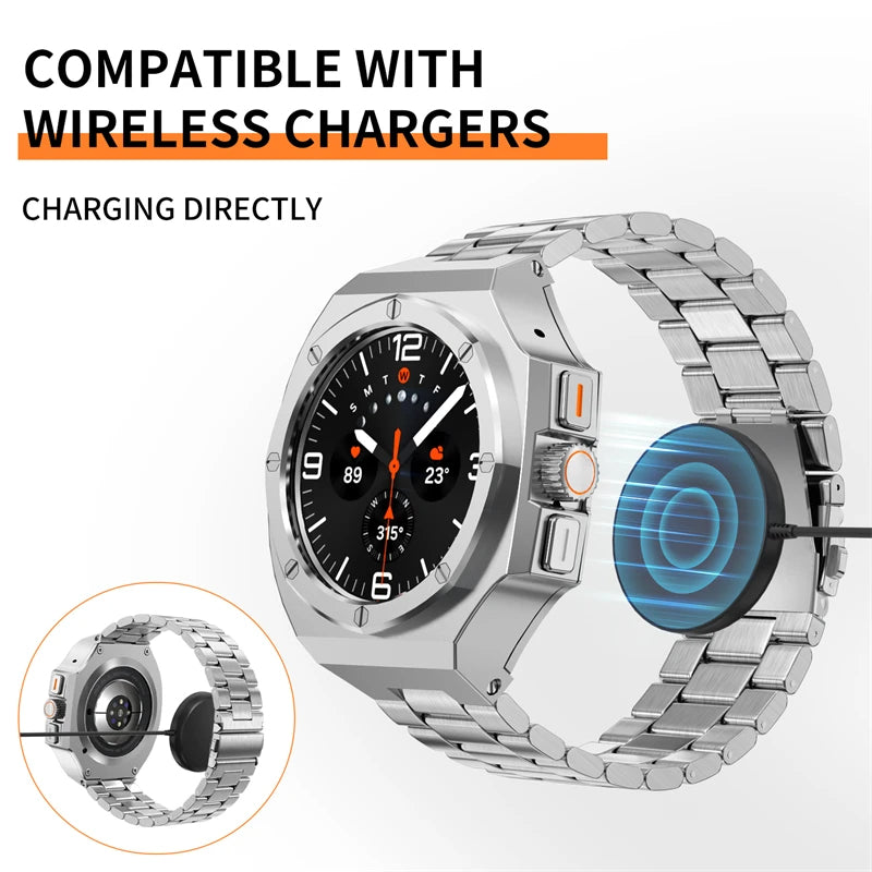 montre intelligente Samsung Galaxy  Ultra 47 mm , bracelet métallique en acier inoxydable