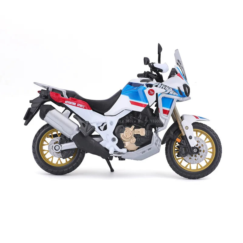 moto en alliage de Simulation 1:18, Honda Africa Twin Adventure, modèle