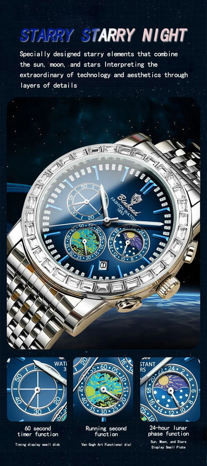 🌟 BINBOND  Montre Élégante et Fonctionnelle au Design Unique 🌟
