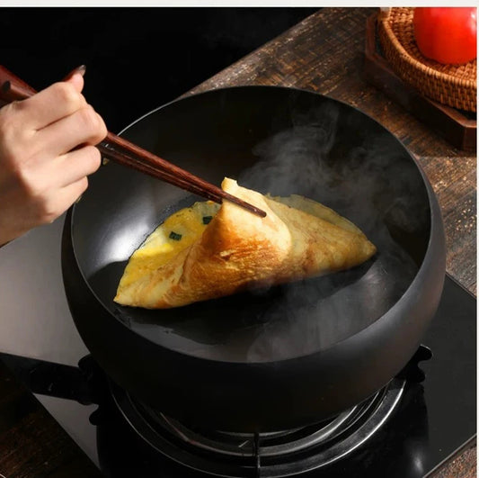 Casserole Artisan de la fonte non émaillée