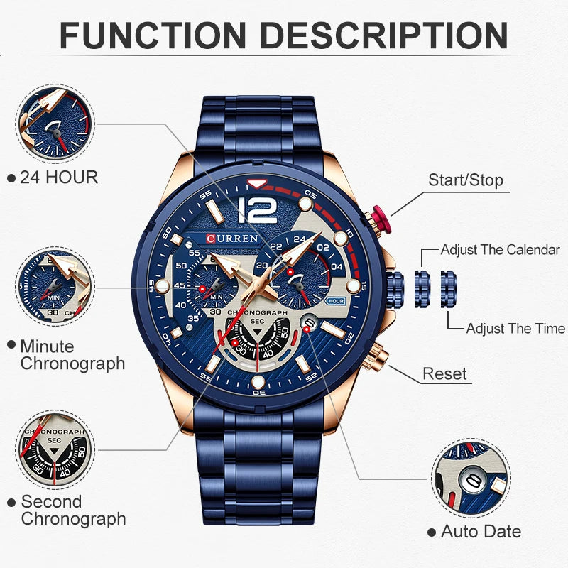 ⏱️Montre homme Curren 8395 ⏱️