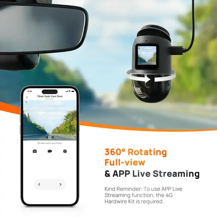 La Dash Cam 4K qui enregistre votre voiture garée et vos déplacements à 360° 24h/24