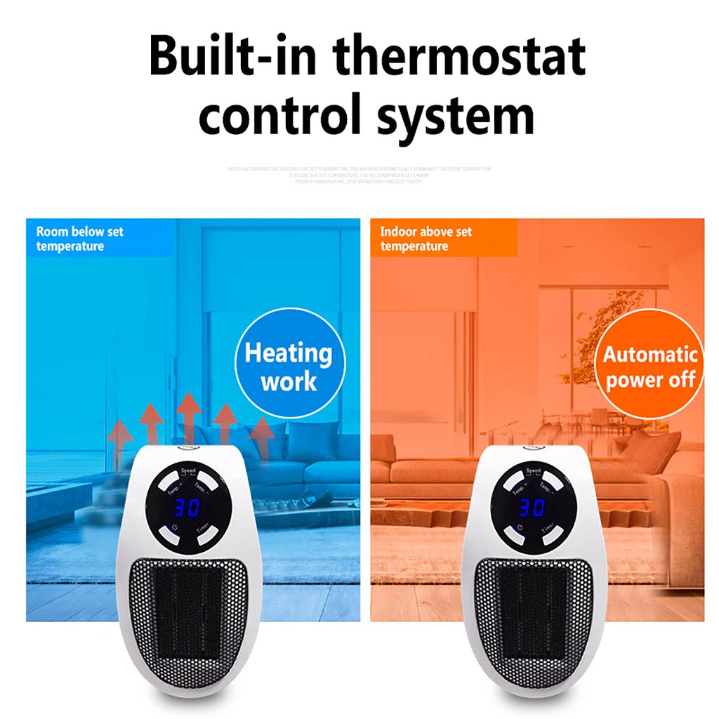 Mini radiateur électrique mural intelligent