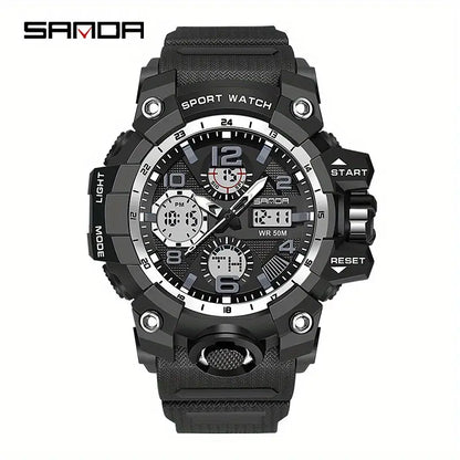 🌟 SANDA - Montre-bracelet de Sport pour Homme