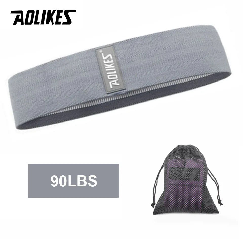 AOLIKES – bandes de résistance antidérapantes, en caoutchouc élastique tressé, pour l'entraînement au Yoga et à la Gym