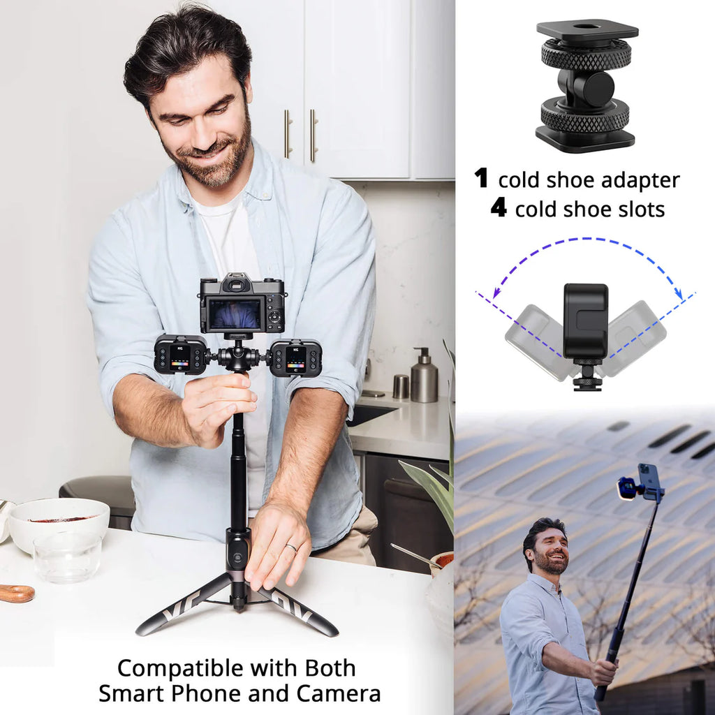 KraftGeek Lampe vidéo RVB, lampe LED