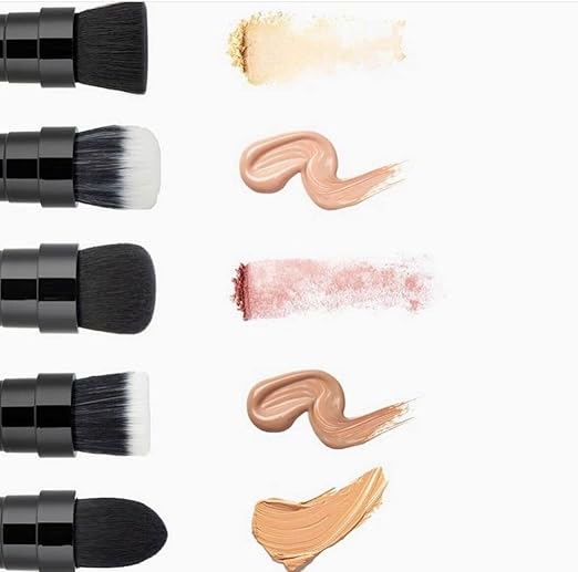 pinceaux maquillage électrique avec têtes rotatives interchangeables.