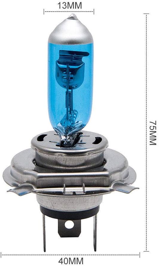 Ampoule halogène H4 pour phares de voiture en verre dur