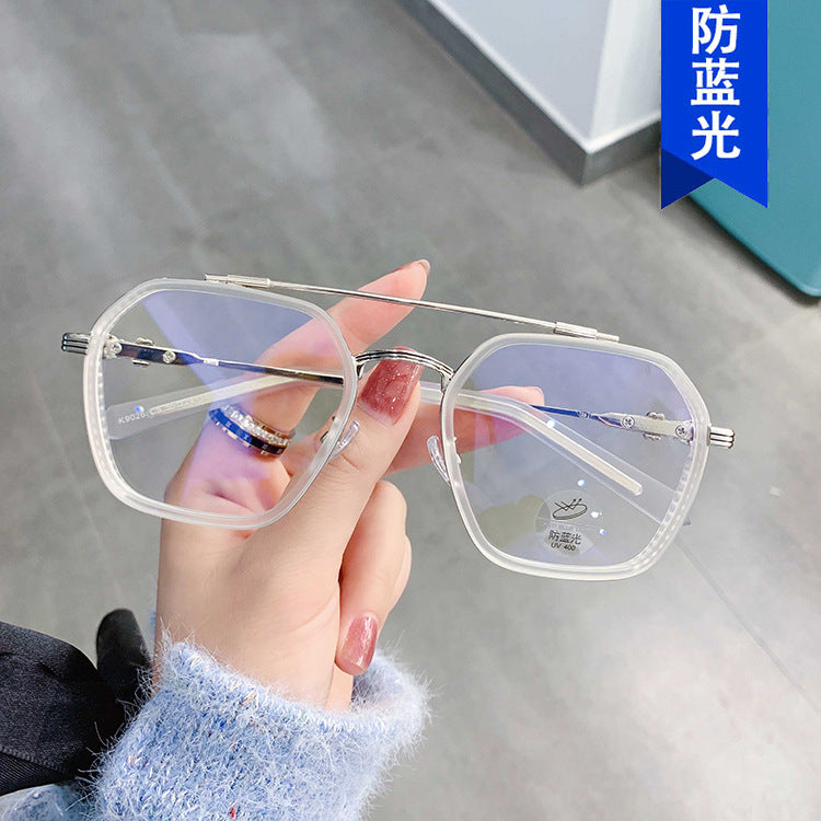 Lunettes carrées rétro anti-lumière bleue