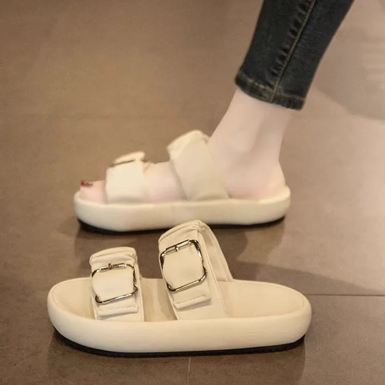 Pantoufles Plates à la Mode pour Femmes