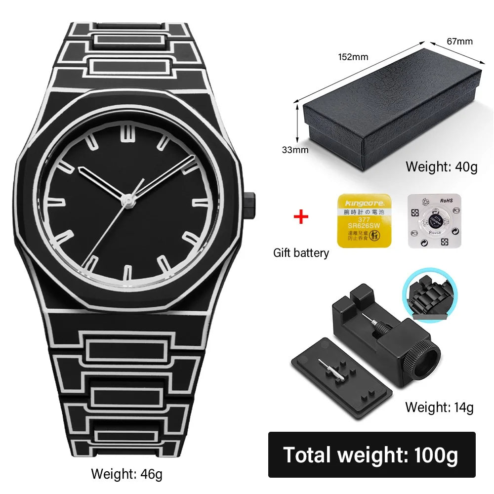 Montre à Quartz Sportive et Tendance pour Hommes