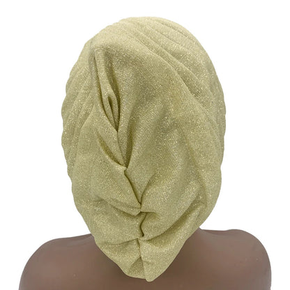 Turban Plissé à Paillettes